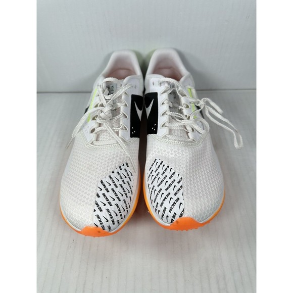 Nike Zoom Rival XC 6 White Orange Track Field Spikes DX7999-100 Men’s Size 9.5 - Picture 2 of 8